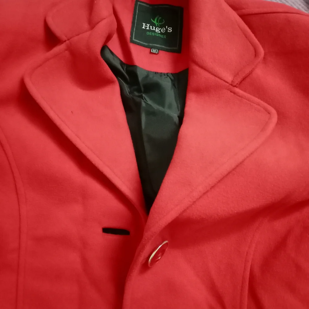 Solid Blazer / Long Coat for winters warm inside Cozy - Picture 4 of 4